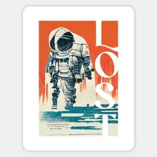 Lost in Space. Digital Illustration Magnet